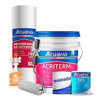 Impermeabilizante Acuario Combo Acriterm 3 Años 19L Kit Aplicación