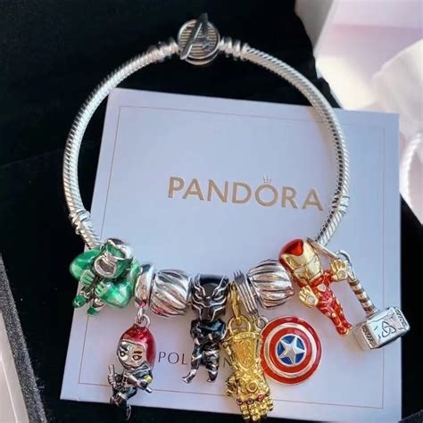 Un Conjuntocharms Pan Pulsera Cl Sica Marvel Iron Man Pareja Serie