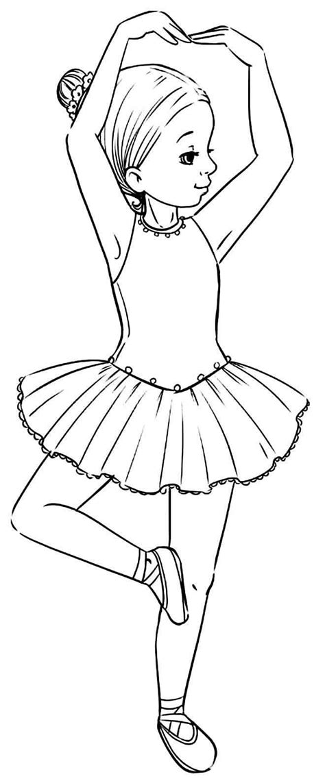Desenhos de Bailarina para colorir - Bora Colorir