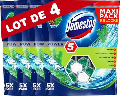 Domestos Bloc Wc Power Five Aide Pr Venir Le Tartre Assure