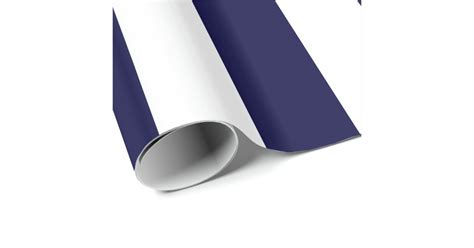 Navy Blue And White Extra Large Stripe Pattern Wrapping Paper