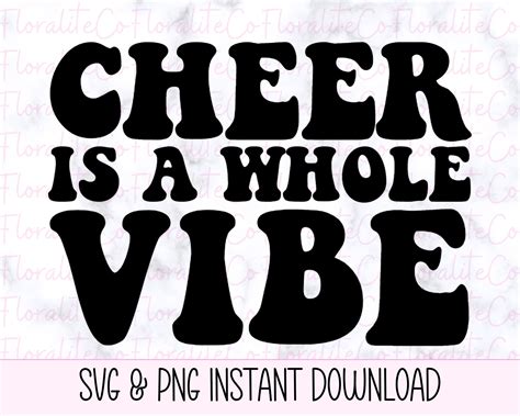 Cheer Is A Whole Vibe Svg Cheerleader Svg Weekends Coffee Etsy