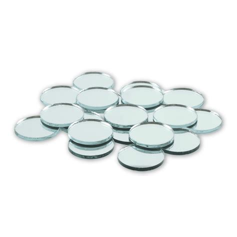 Inch Small Mini Round Craft Mirrors Pieces Mirror Mosaic Tiles