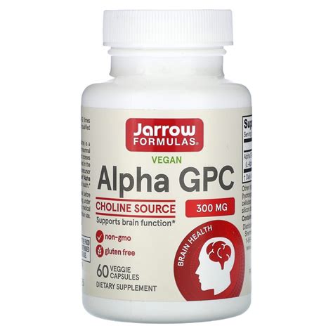 Alpha Gpc Jarrow Formulas Mg Capsule Secom Farmacia Tei Online