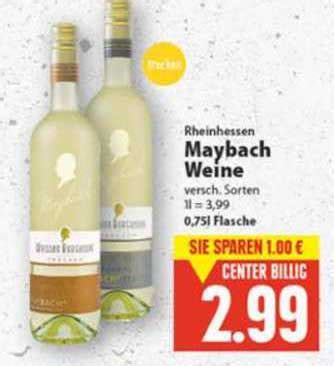 Rheinhessen Maybach Weine Angebot bei E Center - 1Prospekte.de