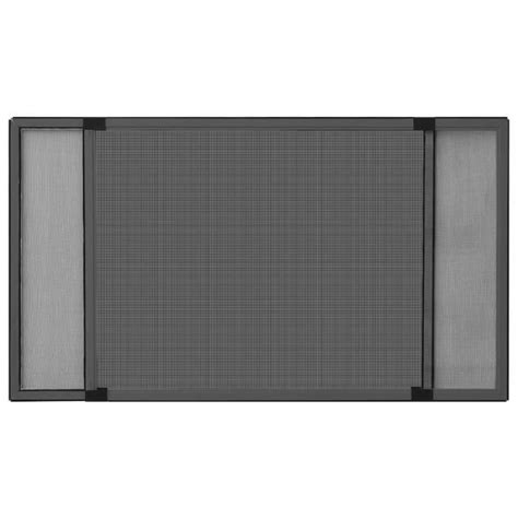 Moustiquaire extensible pour fenêtres Anthracite 75 143 x50 cm