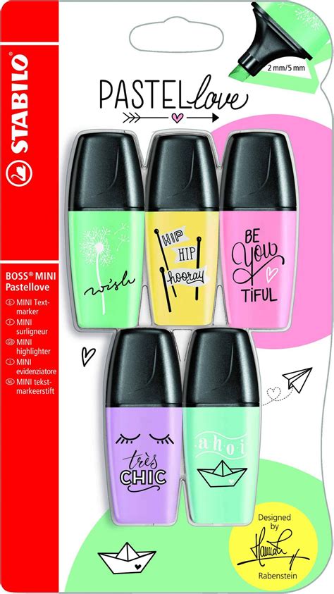 Stabilo Boss Mini Pastellove Highlighter Pastel Assorted Card S