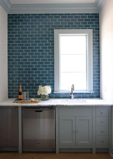 Blue Subway Tile Kitchen | Besto Blog