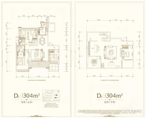 成都龙湖天宸原著户型d2户型图首付金额5室3厅3卫3040平米 吉屋网