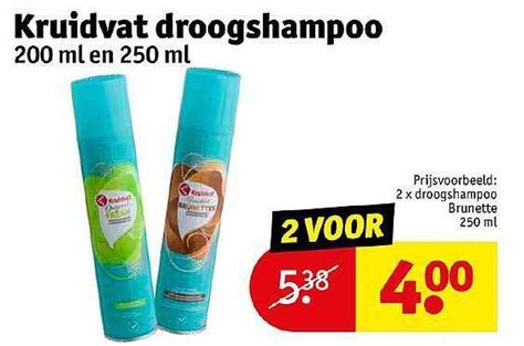 Kruidvat Droogshampoo Promotie Bij Kruidvat