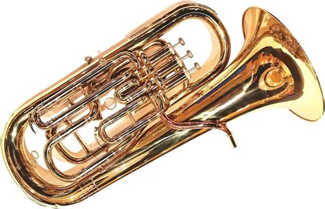 Euphonium Instrument Brass Gold Lacquer Body Euphonium 3