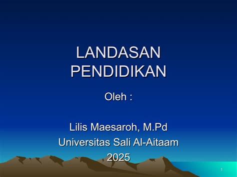 power point landasan pendidikanppt