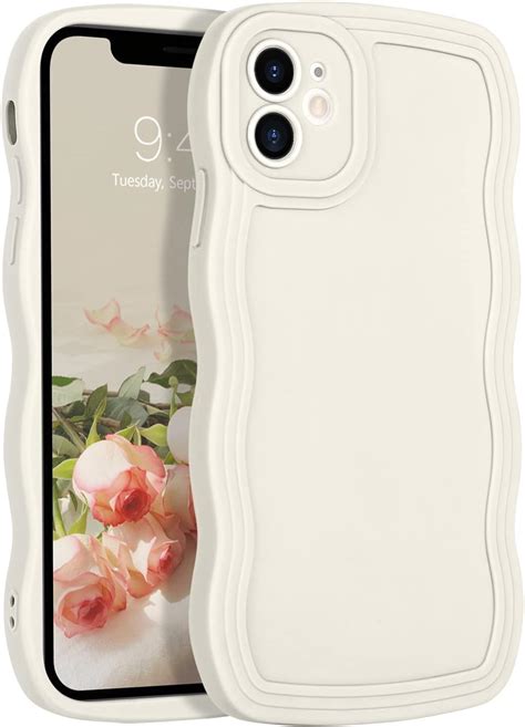 Yinlai For Iphone Case Cute Curly Wave Frame Design Slim Soft Tpu