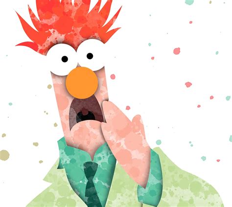 Beaker Muppet - Nursery Wall Decor - Digital Baby Poster | PrintooShop