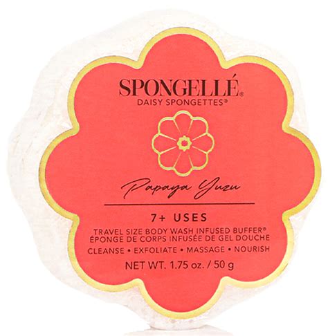 Spongelle Papaya Yuzu Daisy Spongette