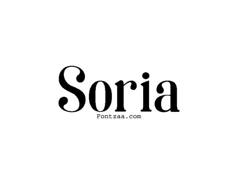 Soria Font - Fontzaa - Exclusive Fonts Library