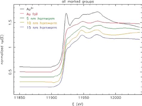 X Ray Absorption Near Edge Spectroscopy Xanes Spectra For Gold Foil