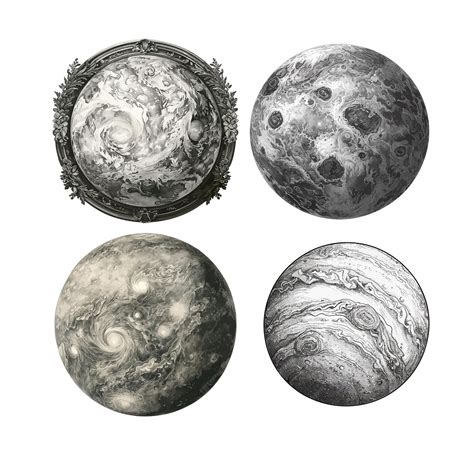 Um conjunto bonito com planetas infantis do Sistema Solar em sequência