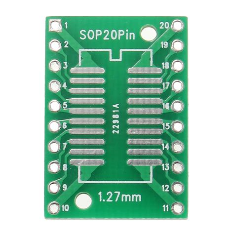 Adaptador SOP20 SSOP20 TSSOP20 SMD para DIP 20 AutoCore Robótica