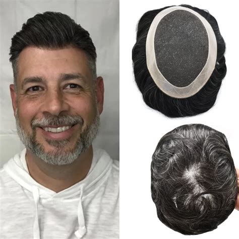 Amazon Toupee For Men Hair System French Lace Human Hair Piece