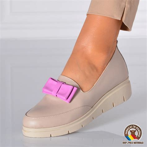 Pantofi Dama Piele Naturala Bya Nude Need Shoes