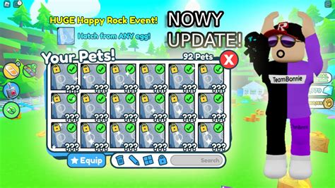 OSTATNI UPDATE HUGE HAPPY ROCK EVENT Pet Simulator X Roblox