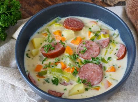 Cabanossi Suppe Mit Kartoffel