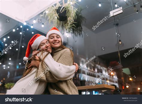 Portrait Happy Cute Young Friends Hugging Stock Photo 1997364893 | Shutterstock