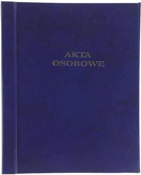 Barbara Teczka Do Akt Osobowych A4 Granatowy 1822001 Ceny I