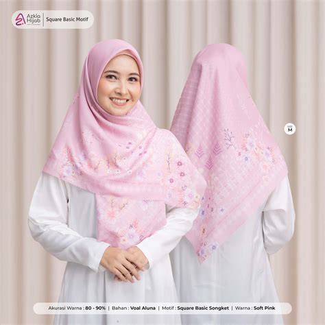 Square Basic Motif Songket Madinah Azkia Hijab Syar I And Fashionable