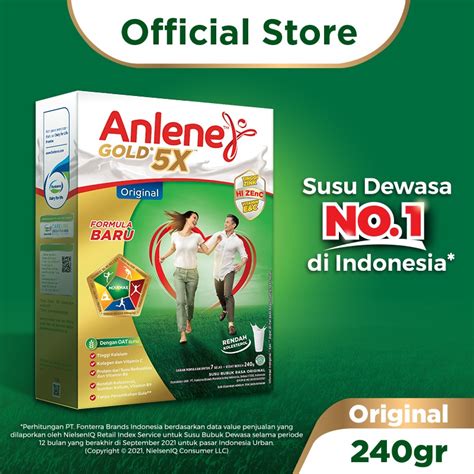 Jual Anlene Gold X Susu Bubuk Dewasa Original G Nutrisi Tinggi