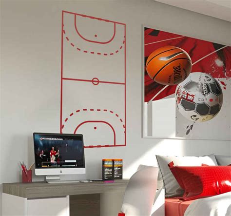 Handball court wall decor - TenStickers