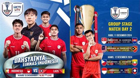 Jadwal Acara Tv Kamis Desember Laga Timnas Indonesia Vs Laos