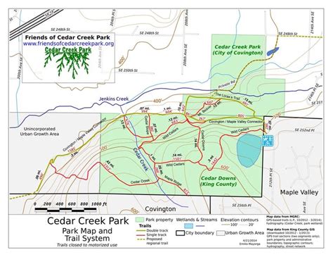 Cedar Creek Park Map