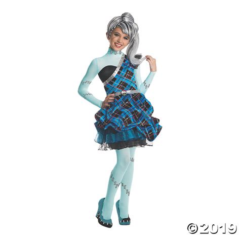 Girl S Deluxe Monster High Sweet 1600 Frankie Stein Costume Large 1