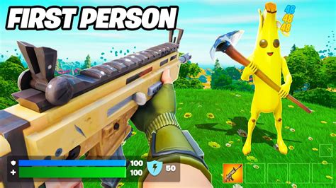 Fortnite First Person Mode Gameplay Youtube