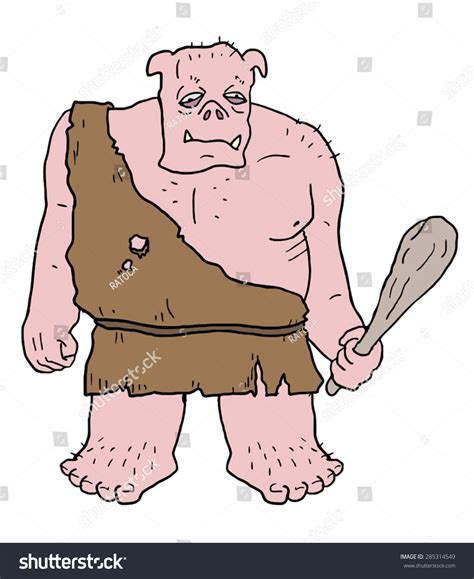 Fantasy Ogre Illustration Stock Vector (Royalty Free) 285314549 | Shutterstock