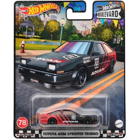 風火輪 Hot Wheels 林蔭大道 膠胎 ADVAN 豐田 TOYOTA AE 86 SPRINTER TRUENO 蝦皮購物