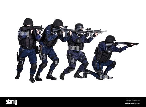 Special weapons and tactics (SWAT) team in action Stock Photo - Alamy