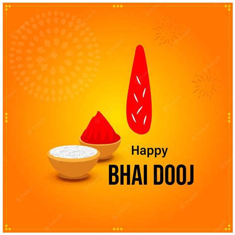 Premium Vector Happy Bhai Dooj Indian Hindu Festival Celebration