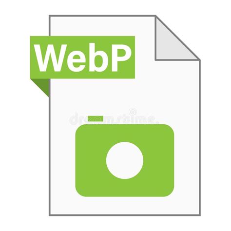 Modern Flat Design Of Webp File Icon For Web Stock Vector