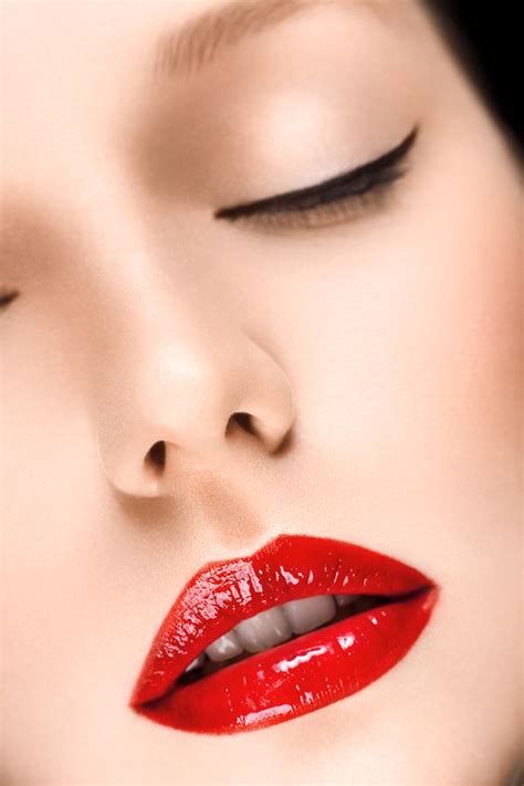 Hot Red By Drozdov Via Behance Beautiful Lipstick Bold Lipstick