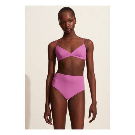 Matteau Tri Crop Bikini Top Pink Smallable