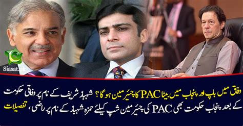 Punjab Govt Agrees To Appoint Hamza Shehbaz As Chairman Pac Siasat Pk Forums