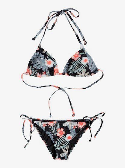 Beach Classics Tiki Tri Bikini Set For Women Roxy