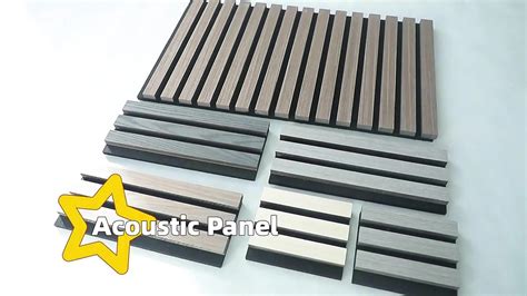 Foju Acoustic Panel Diffusion Wall Soundproofing Slat Wooden Fiber Acoustic Panels Sound Proof