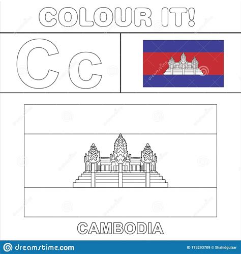 Colour it Kids Colouring Page Country Starting from English Letter `C ...