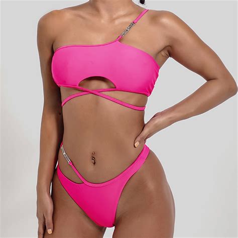 Finelylove Modest Swimsuits For Women Support Sport Bra Style Bikini Purple S Walmart