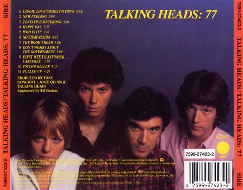 Who designed the Talking Heads album covers?