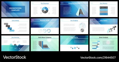 Business presentation templates Royalty Free Vector Image